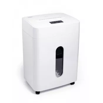 WALLNER Smalcinātājs EF2515 C4 Šķērsgriezuma Papīra Smalcinātājs, 8 Lapas, 15 L, Melns