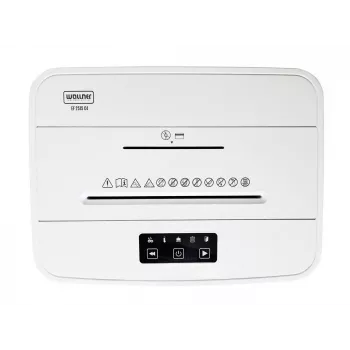 WALLNER Smalcinātājs EF2515 C4 Šķērsgriezuma Papīra Smalcinātājs, 8 Lapas, 15 L, Melns