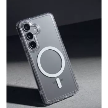 Crong Hybrid Clear Magnetic Case Samsung Galaxy A57, caurspīdīgs, MagSafe saderīgs