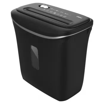 Deli E9945 Šķērsgriezuma Papīra Smalcinātājs, 10 Lapas, 20L, P-4