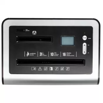 DELI E9917EU Šķērsgriezuma Papīra Smalcinātājs, 10 Lapas, 20L, Melns