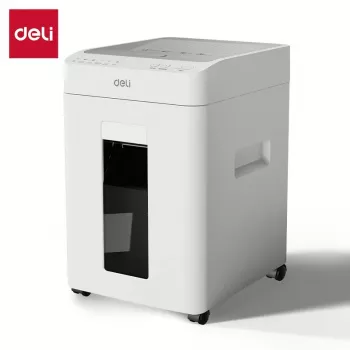 Deli ET081 Cross-Cut papīra smalcinātājs, 8 lapas, 15L, melns