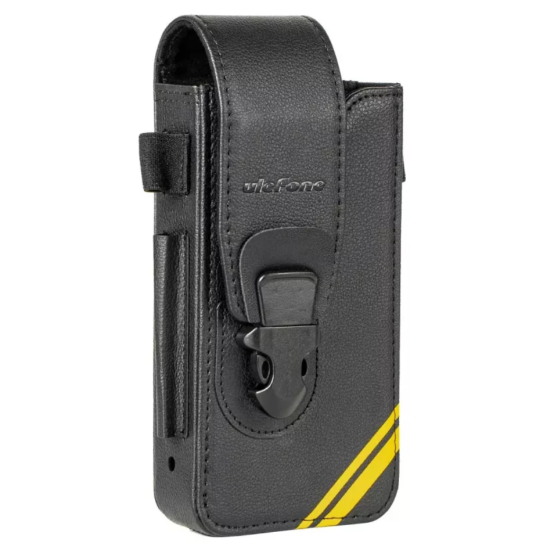 Ulefone Armor 26 Ultra Premium PU Leather Flip Wallet Case ar Karšu Slotiem un Statīvu - Melns