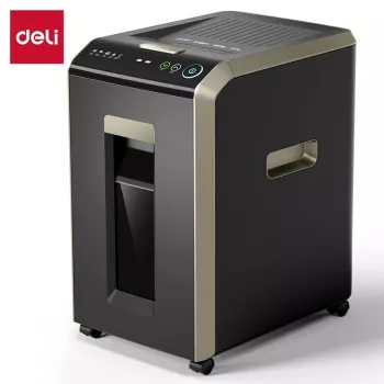 Deli ET088 šķērsgriezuma papīra smalcinātājs, 8 lapas, 15L, P-4