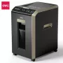 DELI ET089 Šķērsgriezuma Papīra Smalcinātājs, 8 Lapas, 15L, Melns
