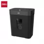 Deli ET023 Cross-Cut Paper Shredder, 10-Sheet, P-4 Security, 17L Bin, Black