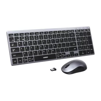 UGREEN MK552 Bezvadu tastatūras un peles komplekts - Melns