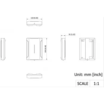 Hikvision DS-PM501Z8T4 8-kanālu barošanas bloks 12VDC 5A ar akumulatora rezervi
