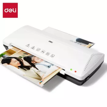 DELI Office Laminator ET102 A4 - Hot & Cold, 2 Rollers, 250 mm/min, Black