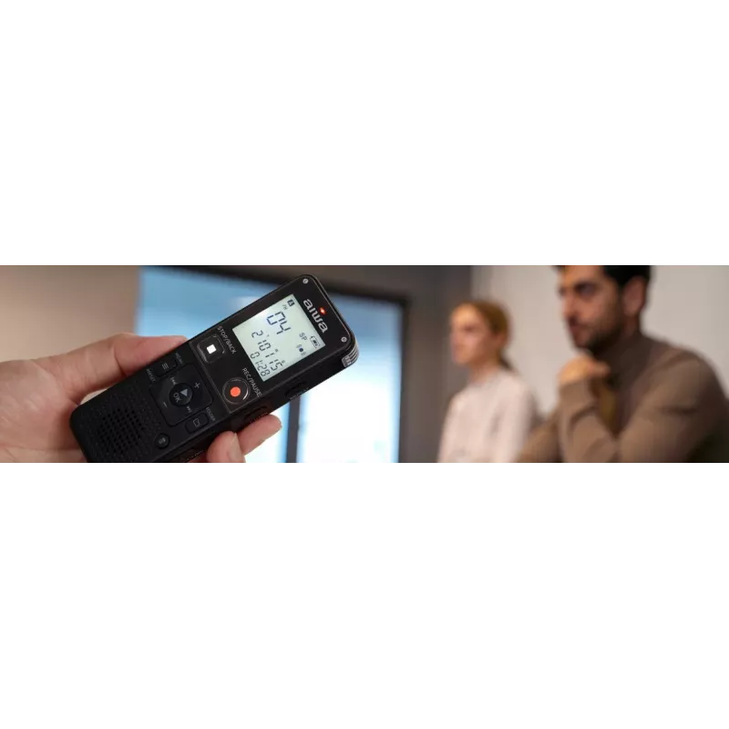AIWA DVR-A600 digitālais balss ierakstītājs 8GB Melns