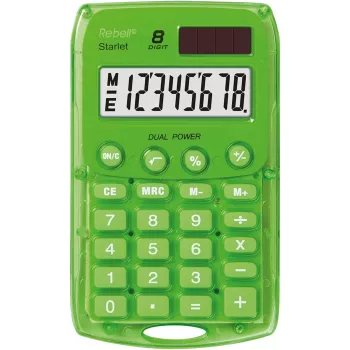 Rebell Starlet Calculator Black 10-Digit LCD Dual Power