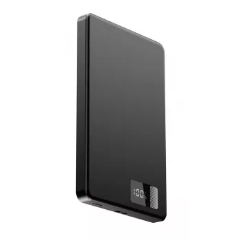 GEMBIRD PB05-WPC15M-LCD-01 Bezvadu magnētiskais power bank 5000mAh 15W LCD Melns