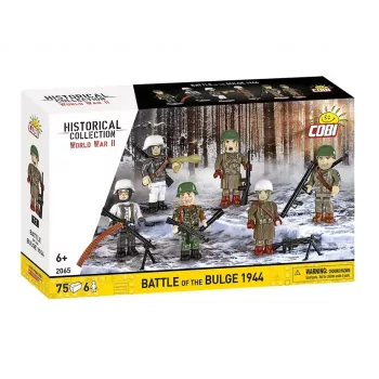 COBI Small Army Battle of the Bulge 1944 būvēšanas komplekts, 75 gab., 1 ASV karavīra figūra