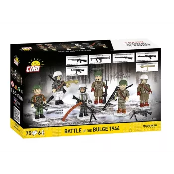 COBI Small Army Battle of the Bulge 1944 būvēšanas komplekts, 75 gab., 1 ASV karavīra figūra
