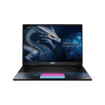 MSI Titan 18 HX Dragon Edition Draco Epic A2WJ-1218 (Intel Core Ultra 9 290HX Plus, 96GB RAM, 4TB SSD, RTX 5090, 18 collas QHD+ 240Hz, Windows 11 Home, melns)