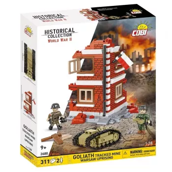 COBI Historical Collection Goliath kāpurķēžu mīna Varšavas sacelšanās 1:35 mēroga modeļa komplekts - 311 detaļas