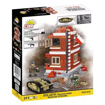 COBI Historical Collection Goliath kāpurķēžu mīna Varšavas sacelšanās 1:35 mēroga modeļa komplekts - 311 detaļas