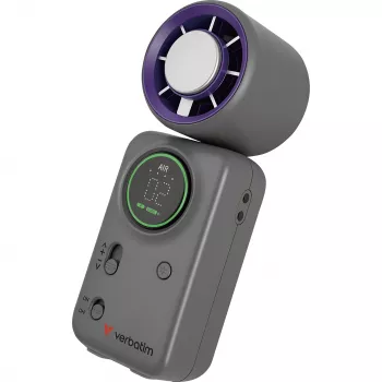 Verbatim Cool'n'Go Ice Touch Mini rokas ventilators (violets/pelēks)