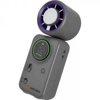 Verbatim Cool'n'Go Ice Touch Mini rokas ventilators (violets/pelēks)