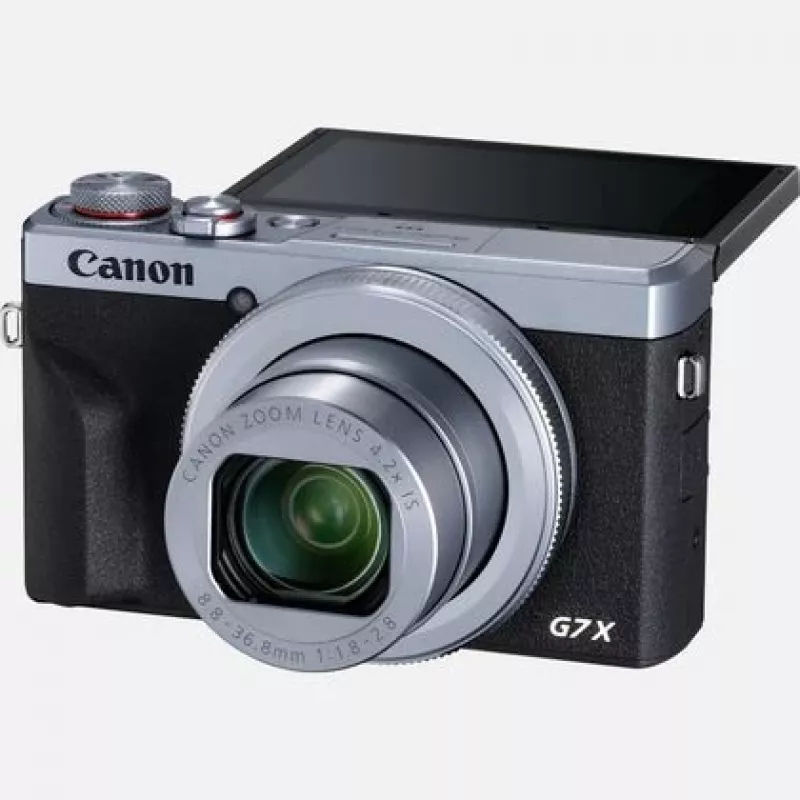 Canon PowerShot G7 X Mark III digitālā kamera, sudraba (3638C002)