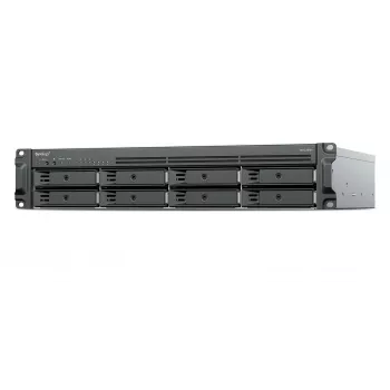 Synology RackStation RS1226RP+ 8 nodalījumu 2U plaukta NAS serveris ar diviem rezerves barošanas blokiem