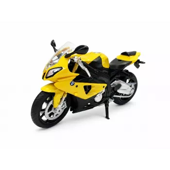 PULIO motocikla MSZ 1/12 BMW S1000 RR dzeltenais liešanas modelis