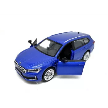 PULIO 1:35 Skoda Superb Combi die-cast modelis ar gaismu un skaņu