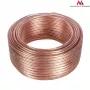 MACLEAN MCTV-512 Skaļruņu kabelis 100m 2x1,5mm² caurspīdīgs OFC uz ruļļa