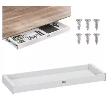 ERGO OFFICE plakanais zemgalda atvilktne ER-302 W balta