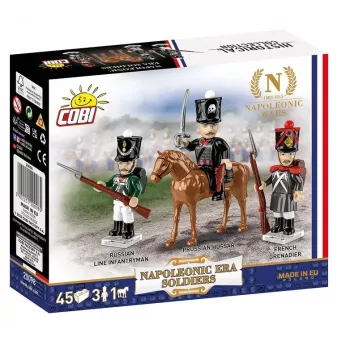 COBI KLOCKI Napoleonic Era karavīrs celtniecības bloku minifigūra
