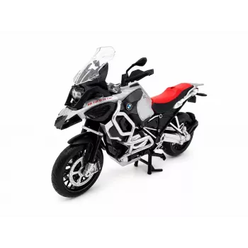 PULIO Motorcycle MSZ 1/12 BMW R125GS Adventure Sudraba Lietā Metāla Modelis