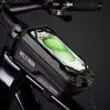 WILDMAN GX200 velosipēda rāmja soma ar telefona turētāju, zaļa