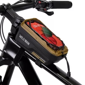 WILDMAN GX200 Desert velosipēda rāmja soma ar telefona turētāju