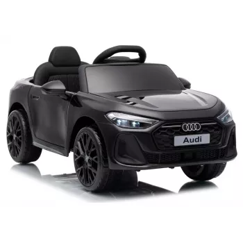 LEAN CARS Audi A5L HL788 Black 12V braucamā mašīna bērniem ar tālvadību, LED gaismām, MP3, EVA putu riteņiem, eko-ādas sēdekli, 30 kg maksimālā slodze, 3-8 gadiem