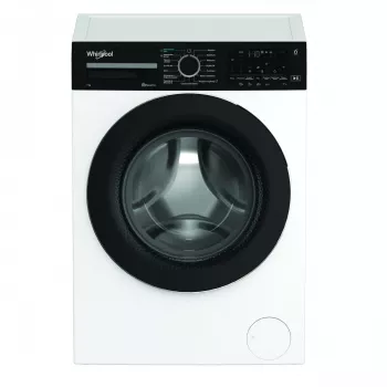 Whirlpool WAM762WBBPL 7 kg 1200 apgr./min veļas mazgājamā mašīna ar 6th Sense tehnoloģiju, FreshCare+, Clean+, 14 programmām, LED displeju, bērnu slēdzeni, atlikto startu, energoklase C, balta