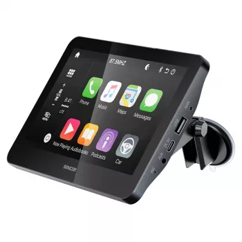 SENCOR SCT M760BWT 7 inch bezvadu CarPlay Android Auto 2-DIN multivides uztvērējs ar aizmugurējās kameras ieeju
