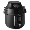 CONCEPT CK8000 Multikatls ar gaisa fritieri, 6L katls, 3.5L grozs, 1500W, 10 programmas, melns/sudrabs