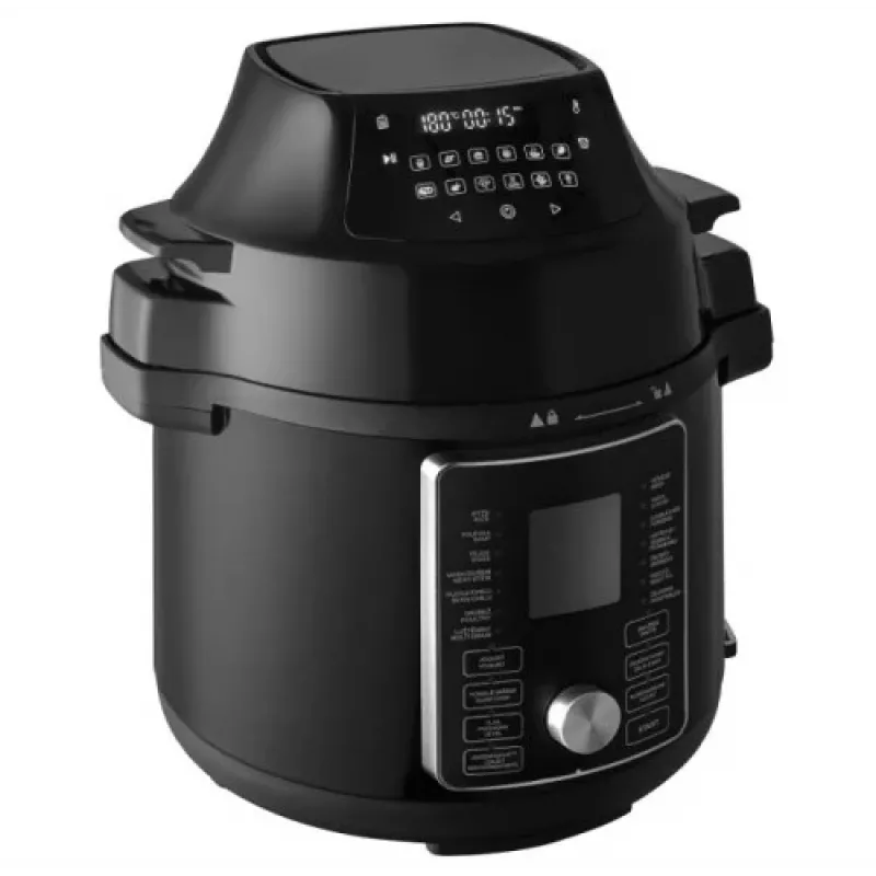 CONCEPT CK8000 Multikatls ar gaisa fritieri, 6L katls, 3.5L grozs, 1500W, 10 programmas, melns/sudrabs