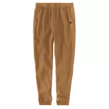 Carhartt vīriešu Hamilton Brown Jogger sporta bikses - 13 oz smagā kokvilnas-poliestera maisījums, regulārs piegriezums ar konusveida kājām, elastīga jostasvieta ar aukliņu, ribota apakšmala, sānu un aizmugures kabatas, izšūts C logo