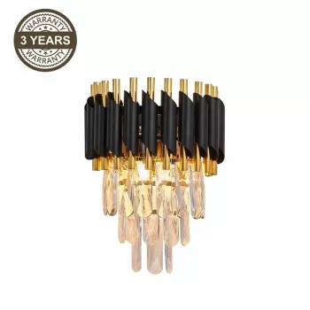 WALL LANNA 2200091-W 2XE14 BL sienas lampa, 2x E14, mati melna