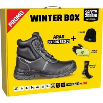 ARAS Winter Box ar bezmaksas sīkrīkiem 43 - Premium tehnoloģiju komplekts, Power Bank, Earbuds, USB Hub, Dāvanu kaste
