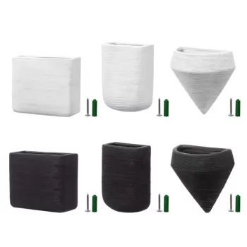 Keramikas piekaramais puķupods balts TR-HANGKKIT-002