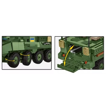 COBI Stryker M1126 ICV (1:35 mērogs) – Detalizēts militārā transportlīdzekļa modelis