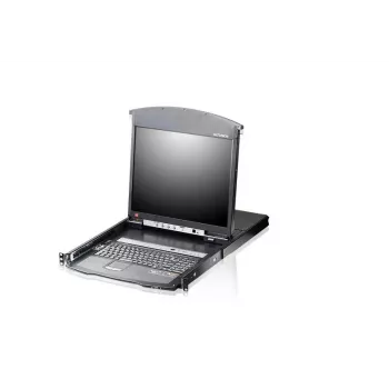 ATEN KL1508AiM F 17 collu LCD IP KVM slēdzis - 8 portu statīva konsolē ar attālo piekļuvi