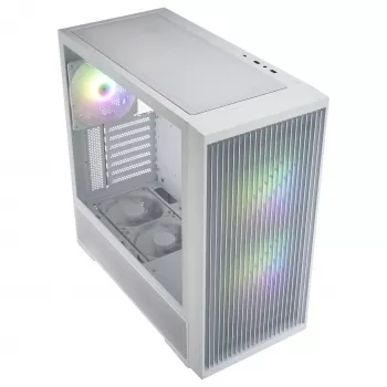 Fortron M330 White Micro-ATX korpuss ar rūdītu stiklu, 1x120mm ventilators