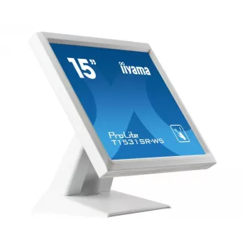 Iiyama ProLite T1531SR-W5 15 inch XGA 4:3 5-vadu pretestības skārienjūtīgs LED monitors, balts