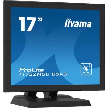 Iiyama ProLite T1732MSC-B5AG 17 collu skārienekrāna LED monitors - 5:4 SXGA, projektīvais kapacitīvais, 10 punktu multi-touch, HDMI/DVI/VGA, USB, skaļruņi, melns