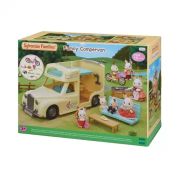 EPOCH Sylvanian Families Campervan rotaļu komplekts - Ģimenes kempinga piedzīvojumu auto