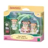 Sylvanian Families Fawn Babies ar Ziedu Šūpolēm rotaļu komplekts