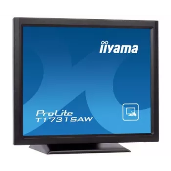 Iiyama ProLite T1731SAW-B5 17 collu LED skārienekrāna monitors - SXGA 1280x1024, TN, SAW, DVI/VGA, USB, skaļruņi, melns